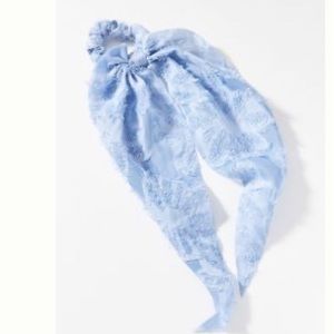 Anthropologie: Bethany textured hair scarves - set of 3: ivory, pink, sky